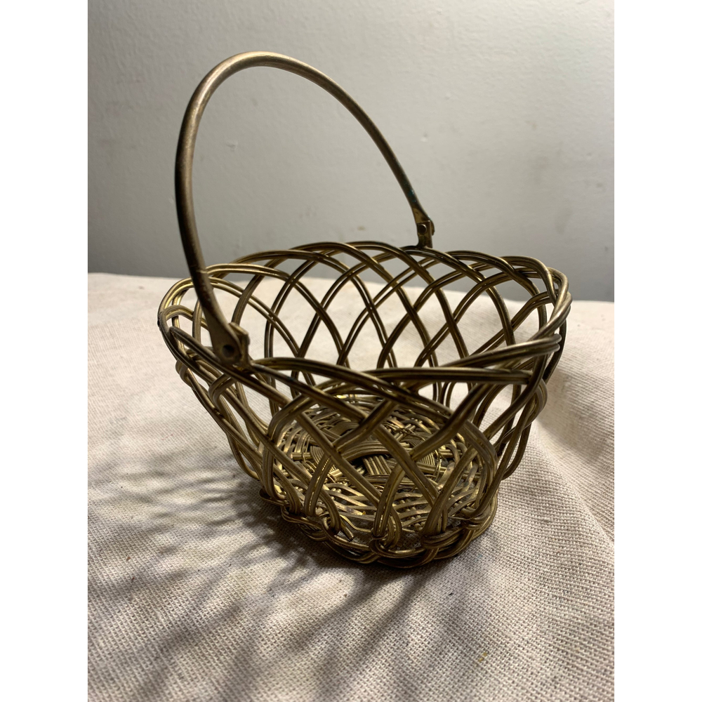 Woven Brass Basket
